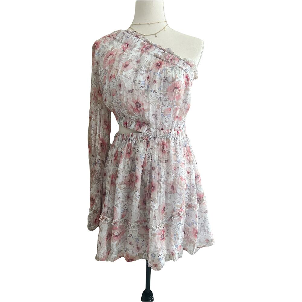 Keepsake the Label One Shoulder Floral Dress XS